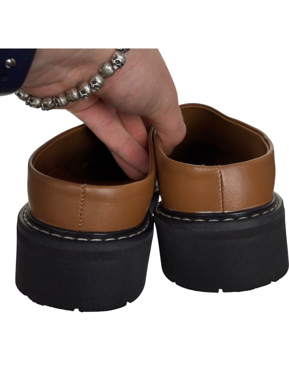 Jenni Kayne Leather Lugged Mules - Picture 6 of 7